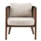 Gracie Mills Mollie Mid-Century Cane Upholstered Accent Chair - GRACE-10179